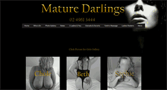 Desktop Screenshot of maturedarlings.com.au